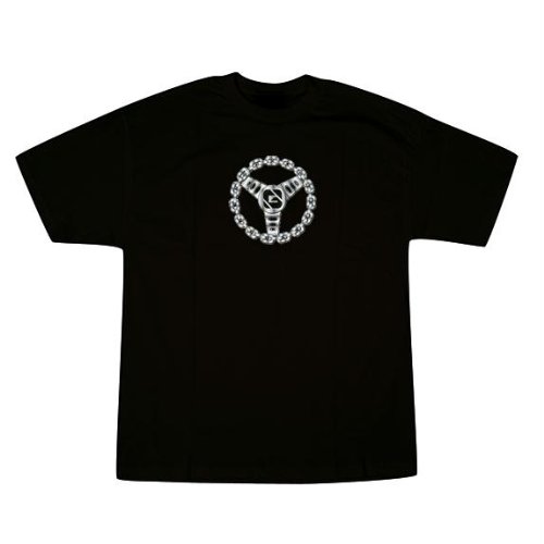 Greed Skateboard Apparel Brand Barrio Wheel T-Shirt Black
