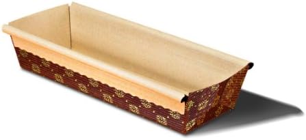 Rectangular Paper Baking Loaf Pan, 520065,600pcs,L7-7/8"x w2-1/2"x 1-3/4H