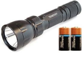  5 x U2 Super Bright Flashlight - Cree P4 LED incl. 2 Cr123 Duracell Lithium batteries. 