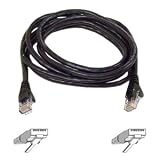 25FT CAT6 Black Snagless Patch Cable RJ45M/RJ45M