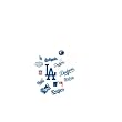 MLB Los Angeles Dodgers Team Logo Assortment Fathead Jr. Wall Decal