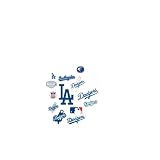 MLB Los Angeles Dodgers Team Logo Assortment Fathead Jr. Wall Decal