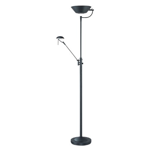 Halogen Torchiere Lamp Kendal Lighting Tc4058 Blk 71 Inch