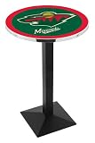 36" Minnesota Wild Counter Height Pub Table - Square Base