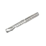 uxcell　エンドミルカッター　ストレート　切断　ハードウエア　粗いみぞ　螺旋状　シルバートーン　6mmx32mmx6mm