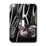 Light Switch Cover Picturing Harley-Davidson Motorcycle - single toggle switch