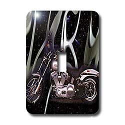 Light Switch Cover Picturing Harley-Davidson  Motorcycle - single toggle switch