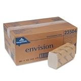 Paper Towels, Single-Fold, Brown, 250 Towels/Pack, 16 Packs/Carton GEP23504
