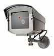 2 Outdoor Fake Security Cameras w/ LED Lights