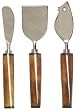 Decorative Cheese Set of Three with Horn Handles