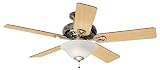 Hunter Ceiling Fans 20531 Vista Fan - Brushed Nickel Contemporary Indoor Fan 52"