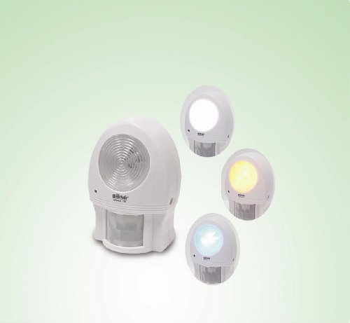 GSI Quality Portable Indoor Motion Sensor With Super Bright LED Light Or Chime - For Security, Nightlight, Energy Saving, Etc.