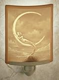 Mermaid and the Moon by David Delemare Porcelain Lithophane Night Light