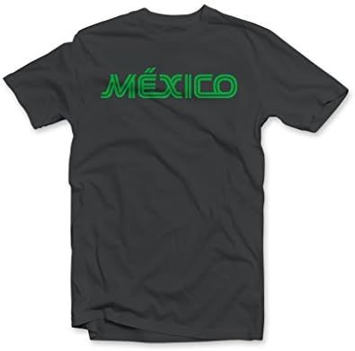 Mexico Retro Logo Fitted Short Sleeve T Shirt By Merca Black Large