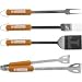 Tennessee Volunteers 4 piece BBQ (Barbecue) Set - Spatula/Tongs/Fork/Basting Brush - ...