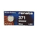 Renata Silver Oxide 1.55 Volt Watch Battery 371 Replaces SR920SW