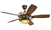  : Monte Carlo 5SBR56RBD Strasburg, 56-Inch 5-Blade Ceiling Fan with Remote and Uplight, Roman Bronze Motor Finish and Teak Veneer Blades