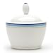 Noritake Java Blue Swirl Sugar Bowl with Cover, 9-ounces