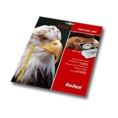 AC - FOLEX 5 Blatt A4 Inkjet Tattoo-Folie: zum erstellen eines selbstgestalteten Tattoo zum Auftragen auf die Haut (hautfreundliche Folie); Die Folien sind im DIN A 4 Format und k�nnen auf jede gew�nschte Gr��e zurecht geschnitten werden ! Ebenso hervorragend geeignet zum Dekorieren von Gl�sern,Tassen,Kerzen, Weihnachtskugeln,Ostereiern, Spiegeln,Scheiben,Holz,....