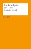 Produkt-Bild: Englische Lyrik: 50 Gedichte. Englisch/Deutsch