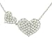 Vera Wang Pave Heart Diamond Pendant 1.14cttw