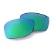 LenzFlip Replacement Lenses for Maui Jim ISLAND TIME Sunglass - Damage proof mirror lens (Polarized EP Green Mirror)