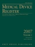 Review Grey House Publishing  / Medical Device Register: The Official Directory of Medical Manufacturers (Medical Device Register (United States))
