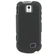 Crystal Hard BLACK RUBBERIZZED Faceplate Cover Case Shield for SAMSUNG M910 INTERCEPT (SPRINT) [WCM454]