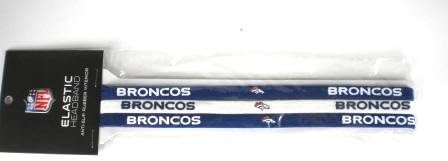 Denver Broncos Elastic Headband - 3 Pack