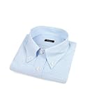 Bagutta Blue Pencil Stripe Button Down Cotton Dress Shirt