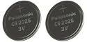 Panasonic CR-2025 Lithium Coin Battery - Twin Pack