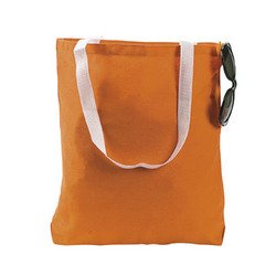 Huge save onpurse lady LARGE ORANGE CANVAS TOTE BAG (1 DOZEN) - BULK