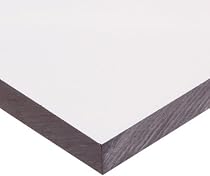 Polycarbonate Sheet, ASTM D 3935, Clear, 1/4" Thick, 12" Width, 24" Length