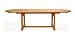 Caluco 96 Teak Outdoor Oval Patio Dining Table