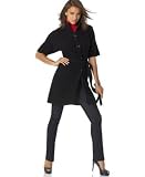 Style&co. Belted Short-Sleeved Sweater Coat