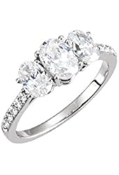 14K White 1/4 CTW Diamond Curved Band