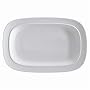Denby White Squares Platter 41 x 27 cm