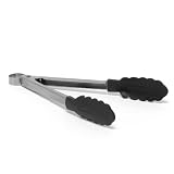 Cuisipro 74708602 Zange Verschlie&szlig;bar Silikon schwarz 24 cm