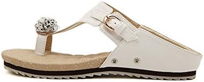 Tasny Flip Flops For Women Woman Sandals White Size 8.5