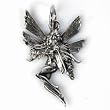 STERLING SILVER PENDANT - 40mm Fairy