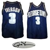 Signed Allen Iverson Georgetown Hoyas Jersey JSA COA Arguably the most popular player in Georgetown basketball history. Iverson became the #1 Draft Pick of the 76ers. He was the star of the 76ers for many years. Known as "THE ANSWER" he led the 76ers to the 2001 NBA Finals MVP vs. the Los Angeles Lakers. During that season, Iverson won the league MVP. Iverson is a HUGE fan favorite, with
