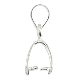 Beadalon Pinch Bail Pendent 9mm Nickel Free Silver Plated, 6-Piece