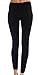 American Casual Fleece Lined Leggings Women, Black 3-Pack Warm High Waisted Tummy Control Pants