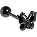 Black Butterfly Anodized Titanium Barbell