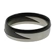 316L Stainless Steel Ring 2 piece, IP black. Width: 6mm
