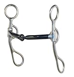 Metalab Stainless Steel Argentine Smooth Snaffle Bit - Stainless Steel - 5 7/16
