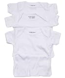 3 Tee Tops by Luvable Friends - white, 0-3mos