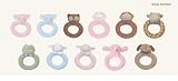Angel Dear New Flat Ring Rattles