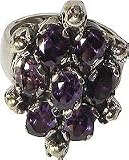 Sterling Silver Jewellery Mens Ring with Gemstone Handmade India Style