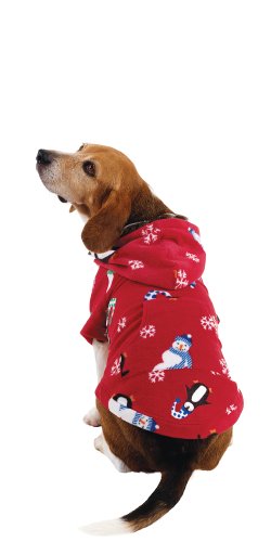 Red Holiday Fleece Shirt for Dogs